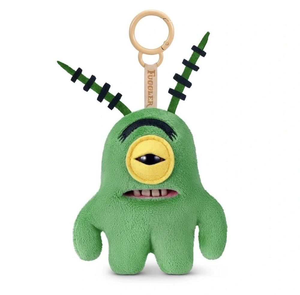 Zuru Fuggler x Spongebob Squarepants Keychain Plush Ring PLANKTON 5 in